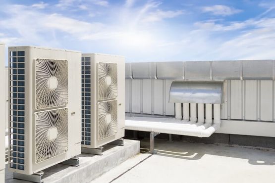 Air conditioning system on roof